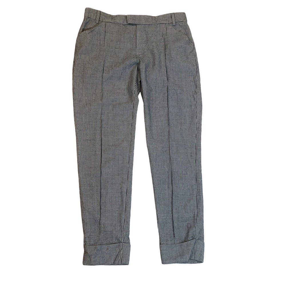 Boy‎ by Band of Outsiders Houndstooth Wool Trousers Black White Made in Italy 3